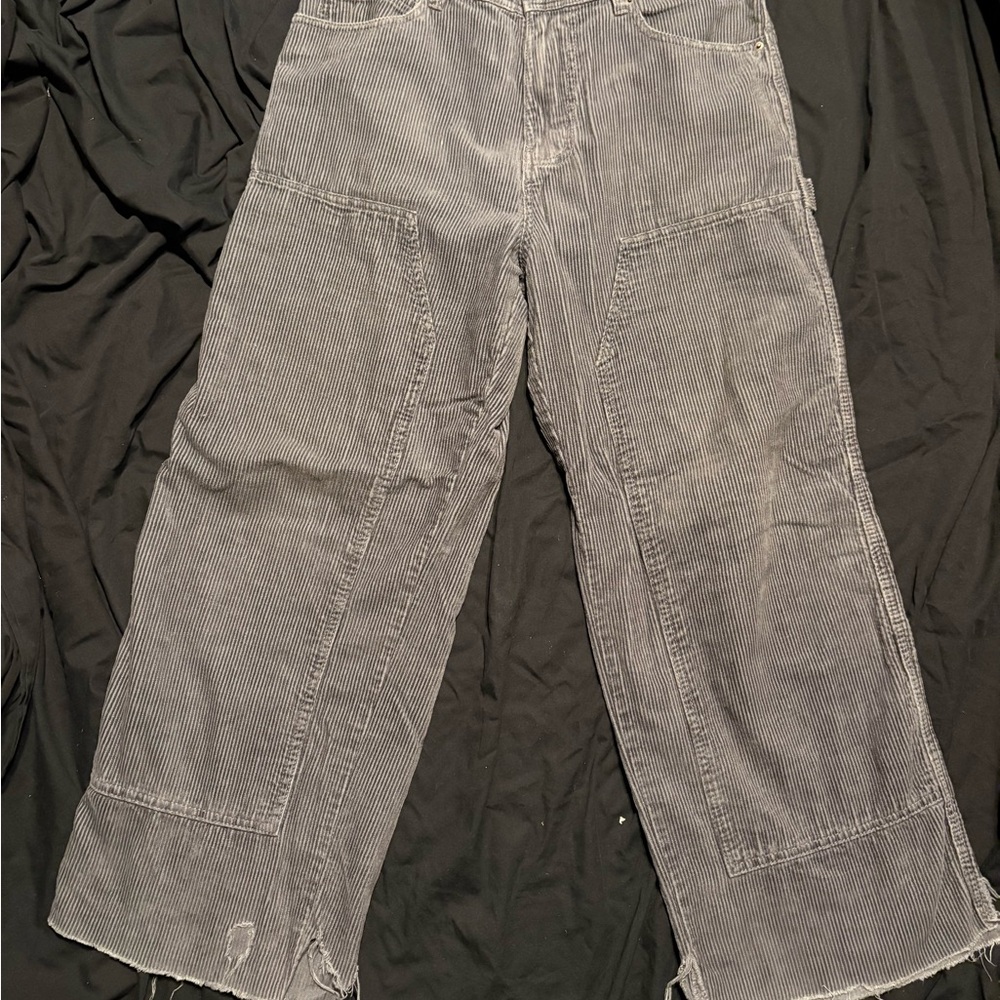 No Boundaries Corduroy Pants in Gray